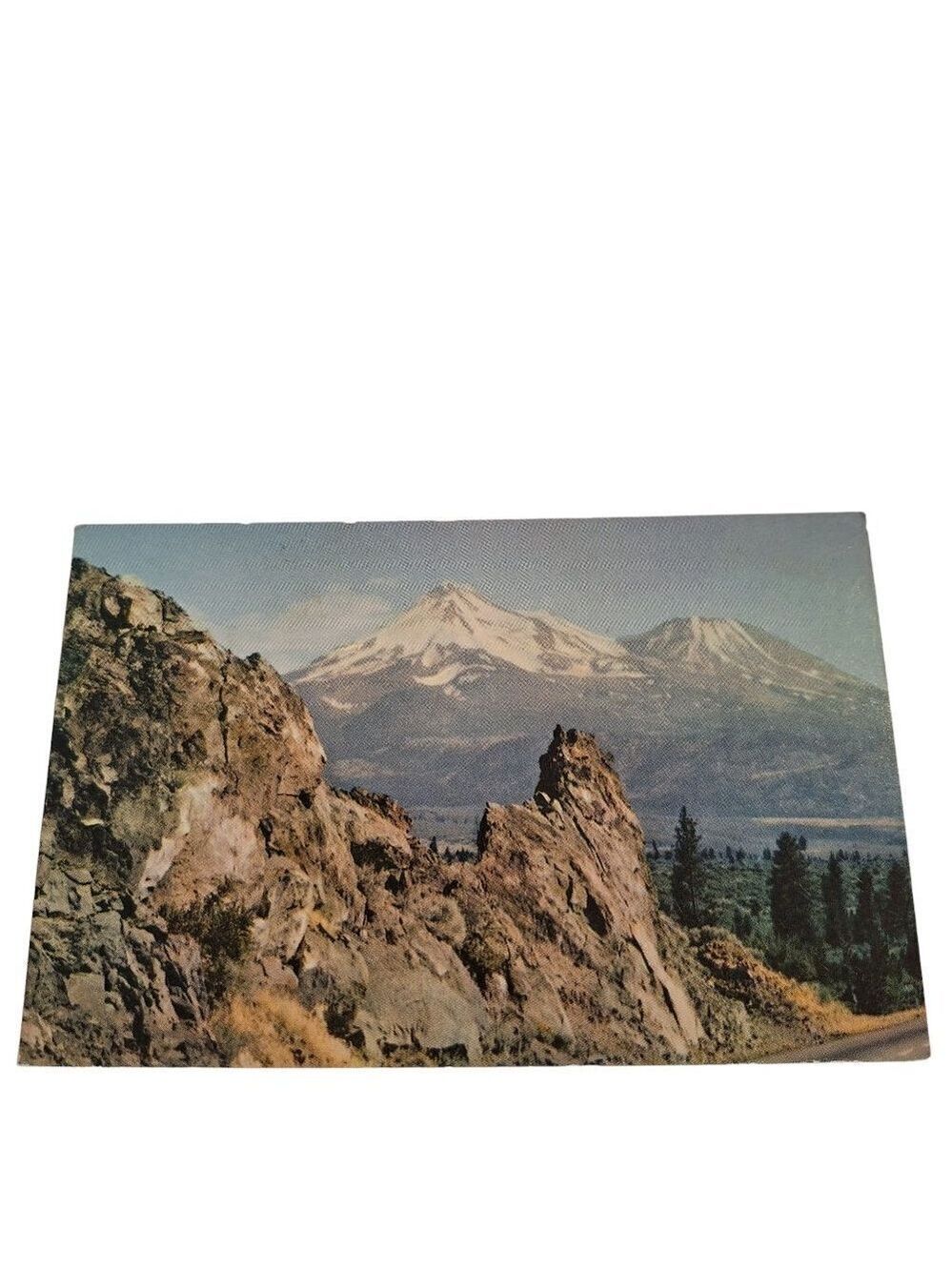 Mount Shasta California Chrome Postcard Unposted